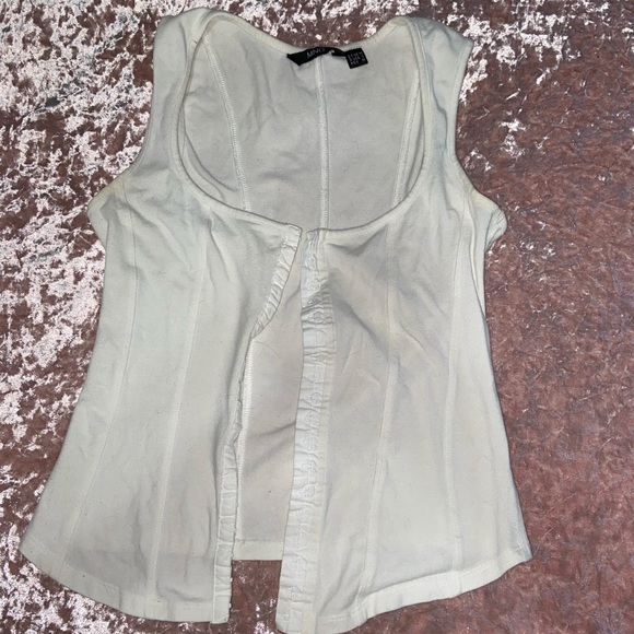 Tops White Corset Tank Top Poshmark